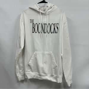 Boondocks medium white hoodie Sweater w/ kangaroo pocket